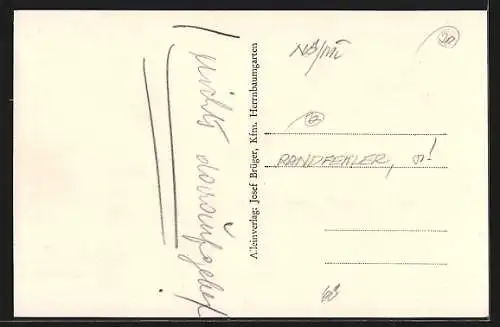 AK Herrnbaumgarten, Teilansicht mit Kirche