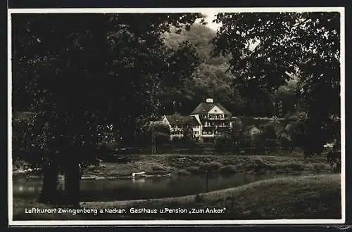 AK Zwingenberg am Neckar, Gasthaus und Pension Zum Anker