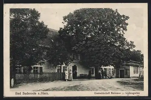 AK Bad Suderode a. Harz, Gasthaus Reissaus-Lindengarten