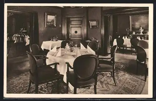 AK Erfurt, Wein-Restaurant am Kaiserplatz, Gesellschaftsräume, Innenansicht