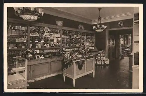 AK Erfurt, Konditorei-Cafe Horst Kohl, Anger 63, Verkaufsraum, Innenansicht