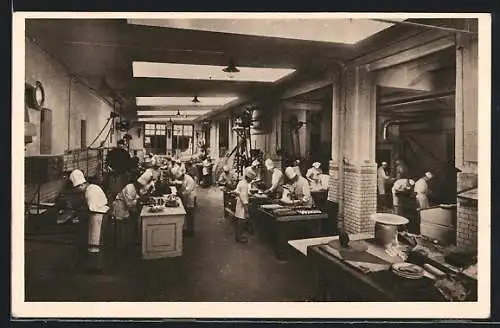 AK Erfurt, Fabrik, Konditorei-Backstube Horst Kohl, Regierungsstrasse 65, Innenansicht
