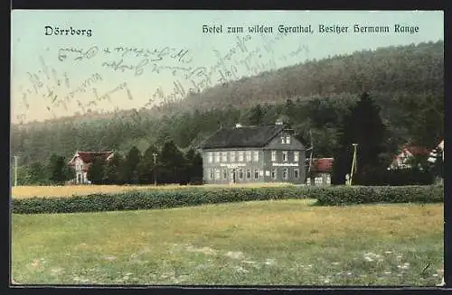 AK Dörrberg, Hotel zum wilden Gerathal von Hermann Range