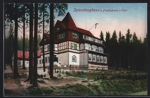 AK Friedrichroda i. Thür., Hotel und Pension Spiessberghaus