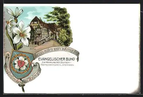 AK Wartburg, Luthertor, Evangelischer Bund zur Wahrung der Deutsch-Protestantischen Interessen