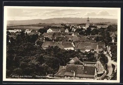 AK Wethau, Totalansicht aus der Vogelschau