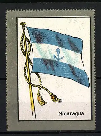 Reklamemarke Nicaragua, Landesflagge