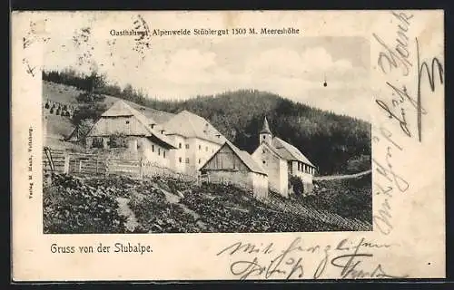 AK Maria Lankowitz, Gasthaus und Alpenweide Stüblergut