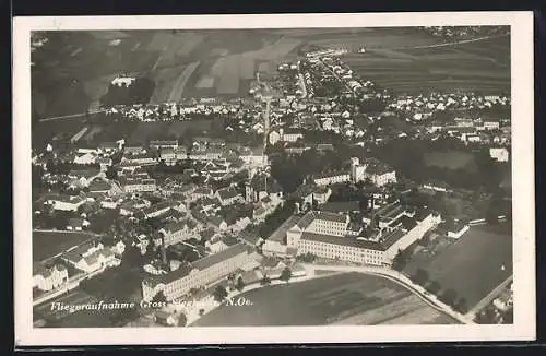 AK Gross-Siegharts, Gesamtansicht, Fliegeraufnahme