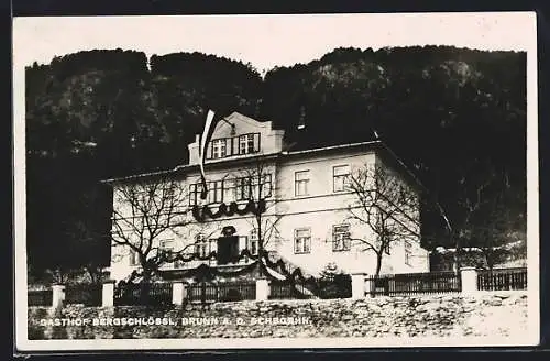 AK Brunn an der Schneebergbahn, Gasthof Bergschlössl