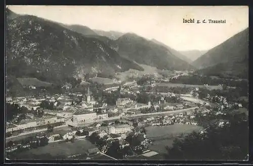 AK Bad Ischl, Ortsansicht gegen das Trauntal