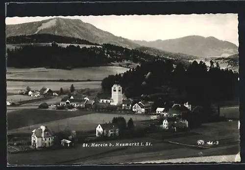 AK Sankt Marein b. Neumarkt, Ortsansicht aus der Vogelschau