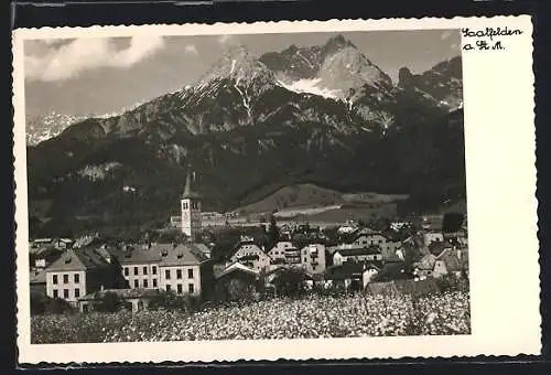 AK Saalfelden am Steinernen Meer, Ortsansicht mit Kirche