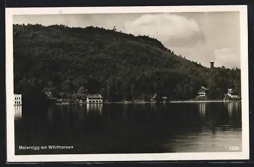 AK Maiernigg a. Wörthersee, Ortsansicht vom Wasser aus gesehen