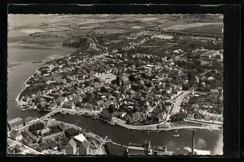 AK Neustadt i. Holst., Gesamtansicht vom Flugzeug aus gesehen