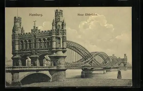 AK Hamburg-Rothenburgsort, Neue Elbbrücke