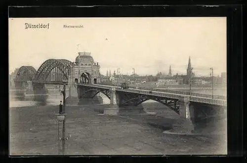 AK Düsseldorf, Rheinbrücke