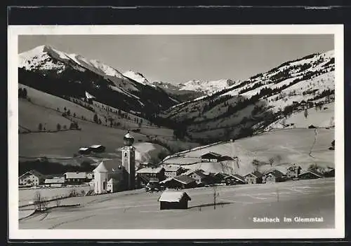 AK Saalbach im Glemmtal, Gesamtansicht