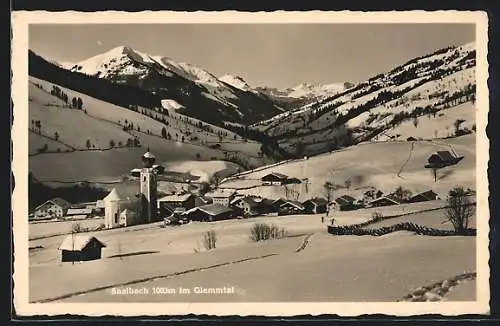 AK Saalbach im Glemmtal, Totalansicht