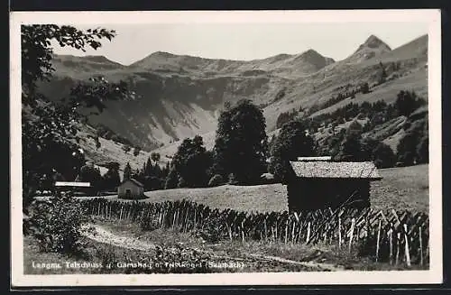 AK Saalbach, Lengau, Talschluss gegen Gamshag u. Tristkogel