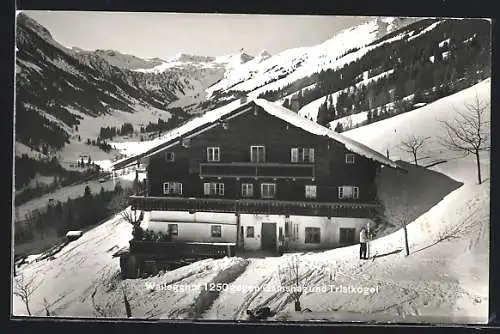 AK Saalbach-Hinterglemm, Partie am gasthof Walleghof