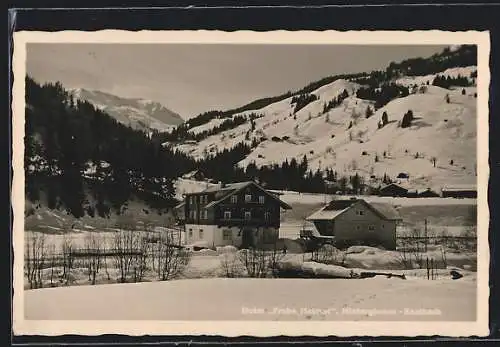 AK Saalbach-Hinterglemm, Hotel Frohe Heimat