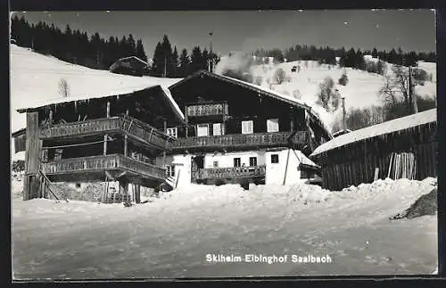 AK Saalbach, Skiheim Eibinghof im Schnee