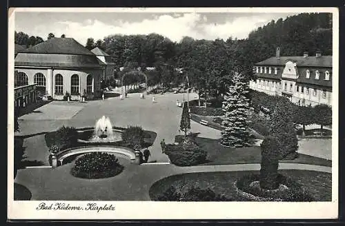 AK Bad Kudowa, Blick auf den Kurplatz