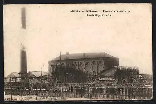 AK Lens, Fosse No 4 Louis Big, avant la Guerre