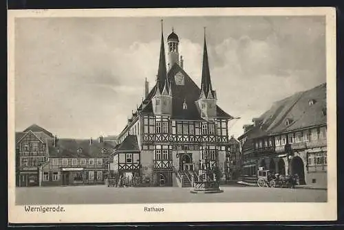 AK Wernigerode /Harz, Rathaus
