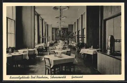 AK Bad Dürrheim /Schwarzwald, Kursaalgebäude, Gartensaal
