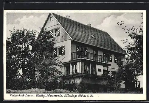 AK Maisenbach-Zainen /Schwarzwald, Hotel-Pension Bethel