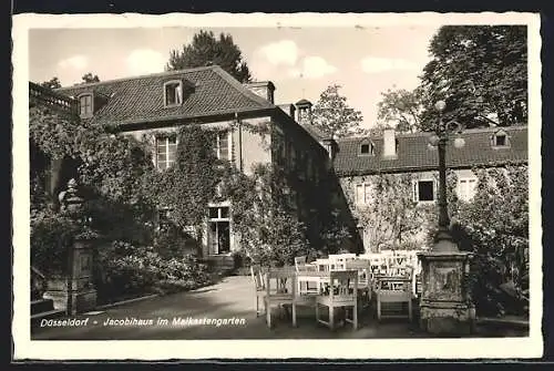 AK Düsseldorf, Jacobihaus im Malkastengarten