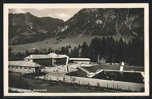 AK Oberstdorf im Bayr. Allgäu, Moorwasser-Badeanstalt des Verkehrs- und Kurvereins