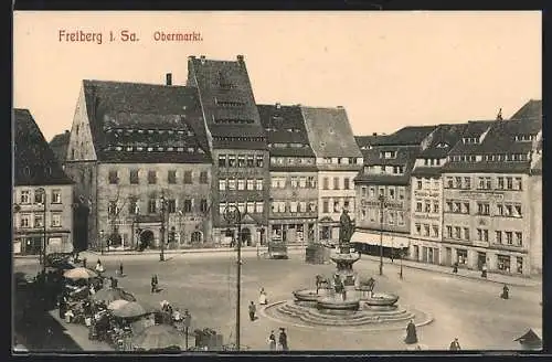 AK Freiberg i. Sa., Obermarkt