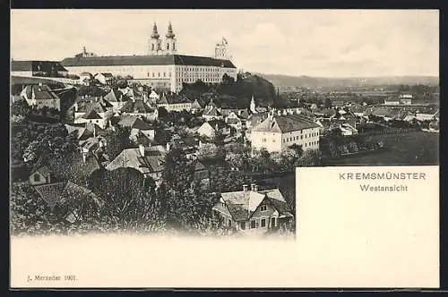 AK Kremsmünster, Westansicht mit Stift