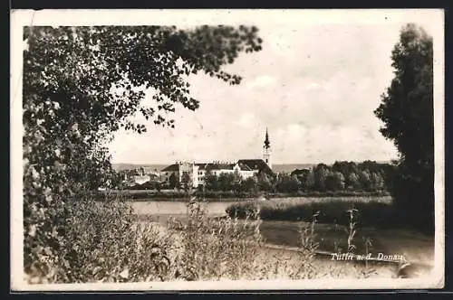 AK Tulln a. d. Donau, Blick auf Ort mit Kirche