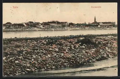 AK Tulln, Teilansicht Donauseite