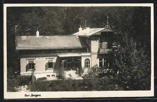 AK Oberbergern, Schöne Villa im Sommer