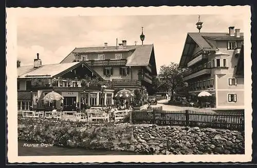 AK Kaprun, Hotel Orgler, Strassenansicht