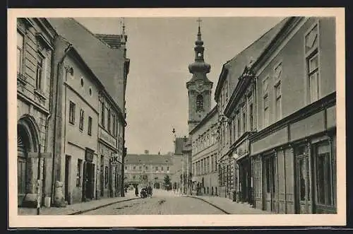 AK Hainburg a. d. Donau, Blick in die Ungarstrasse