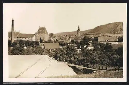 AK Hainburg / Donau, Teilansicht mit Kirche und Schloss