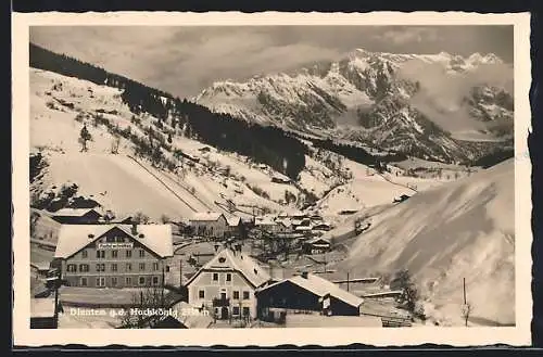 AK Dienten, Ortspartie am Hochkönig im Winter