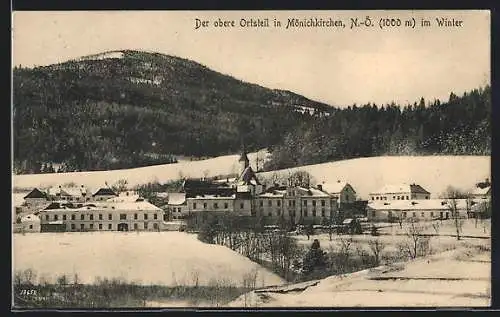 AK Mönichkirchen, Der obere Ortsteil im Winter