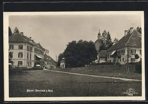 AK Tobelbad bei Graz, Ortspartie bei der Kirche