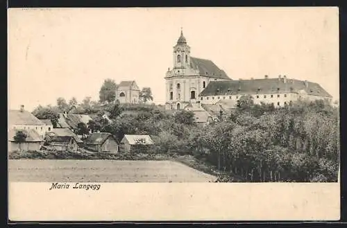 AK Maria Langegg, Kirche mit Umgebung