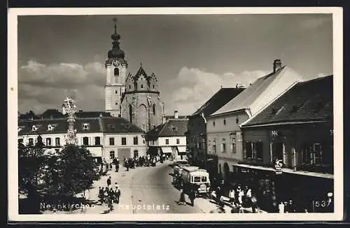 AK Neunkirchen, Hauptplatz mit Kirche