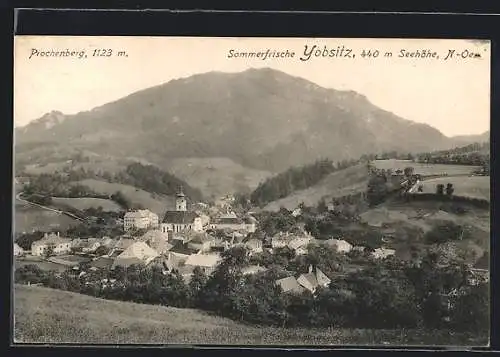 AK Ybbsitz, Ortspanorama mit Prochenberg