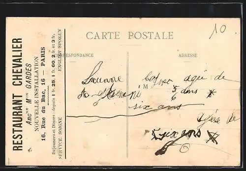 AK Courbevoie, La Crue de la Seine 1910, Maison rue Louis-Blanc inclinée par l`infiltration des eaux