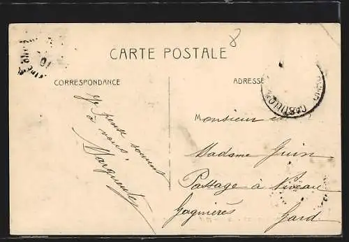 AK Boulogne, Inondé 1910, Rue du Port